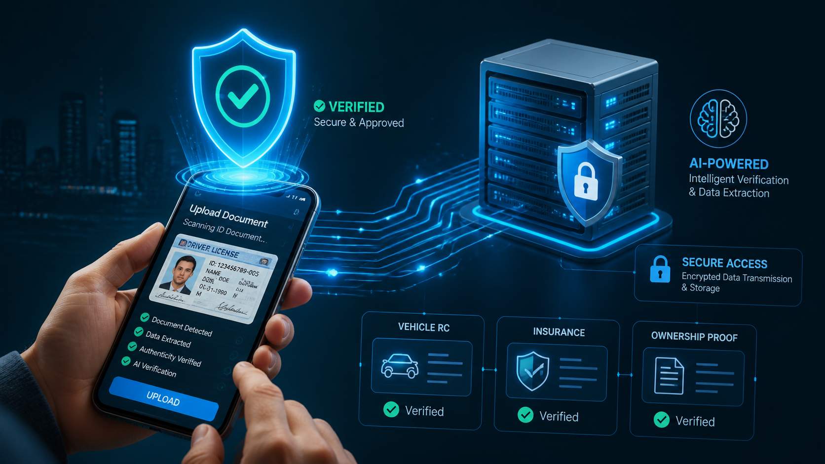 Document-based identity verification illustration